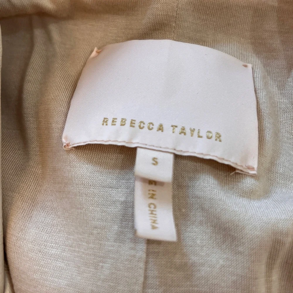 Rebecca Taylor Cream Leather Jacket - Picture 3 of 3